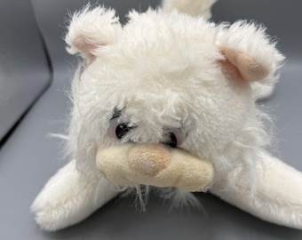 Vintage Pound Purries White Cat Plush Tonka Hasbro 12” Kitten Stuffed