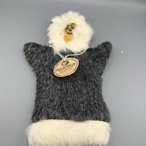 Vintage Alaskan Fur Hand Puppet Inuit Eskimo Souvenir Real Fur Handmade ...