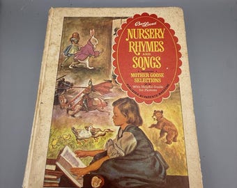 Libro de la revista Parents Magazine: Canciones y rimas infantiles más populares de 1973 (edición de lujo en tapa dura).