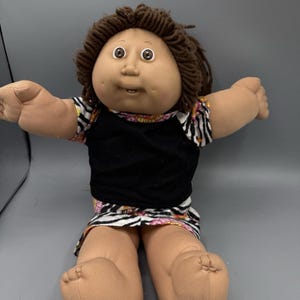 Cabbage Patch Kids Doll Xavier Roberts Signed Brown Hair Vintage 16” Read