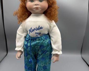Bambola Tammy IDMA Florida del 1996, capelli rossi, occhi verdi, bambola d'artista da 14 pollici