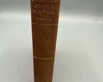 Historia de John G. Paton HC, misionero, caníbales de los Mares del Sur, libro antiguo