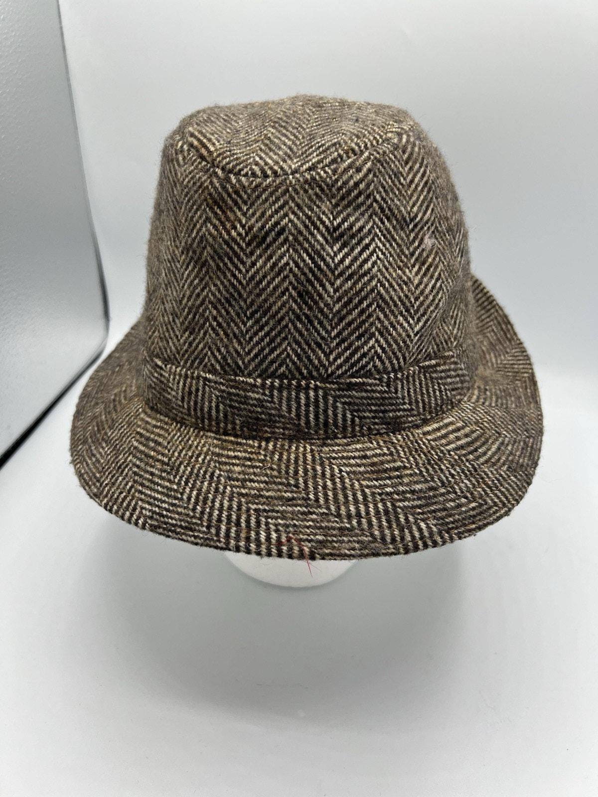 Vintage Stetson Kensington Brown Wool Blend Fedora Hat Size M 7 – 7 1\8