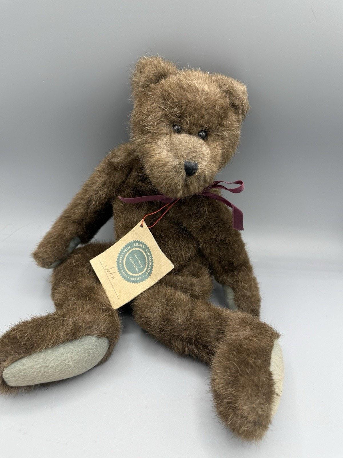 Vintage Teddy Bear With Brown Ribbon - Etsy Canada