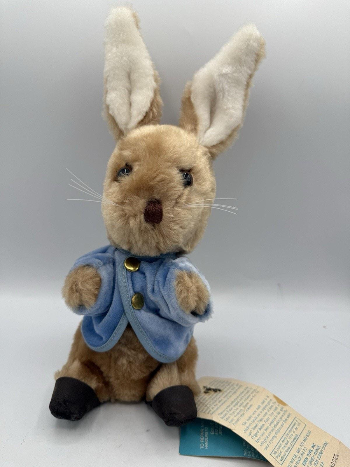 Vintage 1980 Eden Toys Peter Rabbit Plush Musical Toy Beatrix