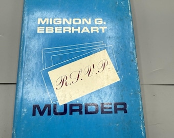 R.S.V.P. Murder Mignon G Eberhart 1965 1st Printing HC DJ Vintage