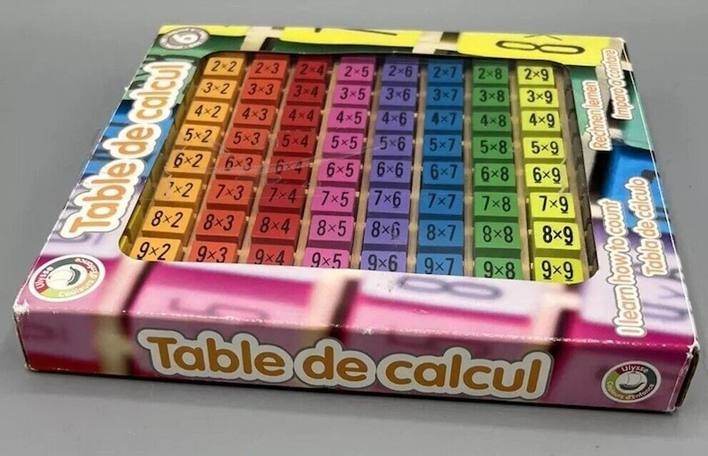 Rekentafel-tafel van vermenigvuldiging Leerhulpmiddel Kinderen Rekenhulp afbeelding 6