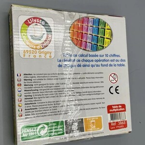 Rekentafel-tafel van vermenigvuldiging Leerhulpmiddel Kinderen Rekenhulp afbeelding 2