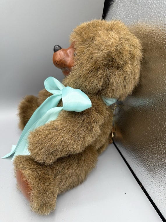 Raikes Bears by Applause 16” Plush Teddy Bear W/ Hand-carved Wood