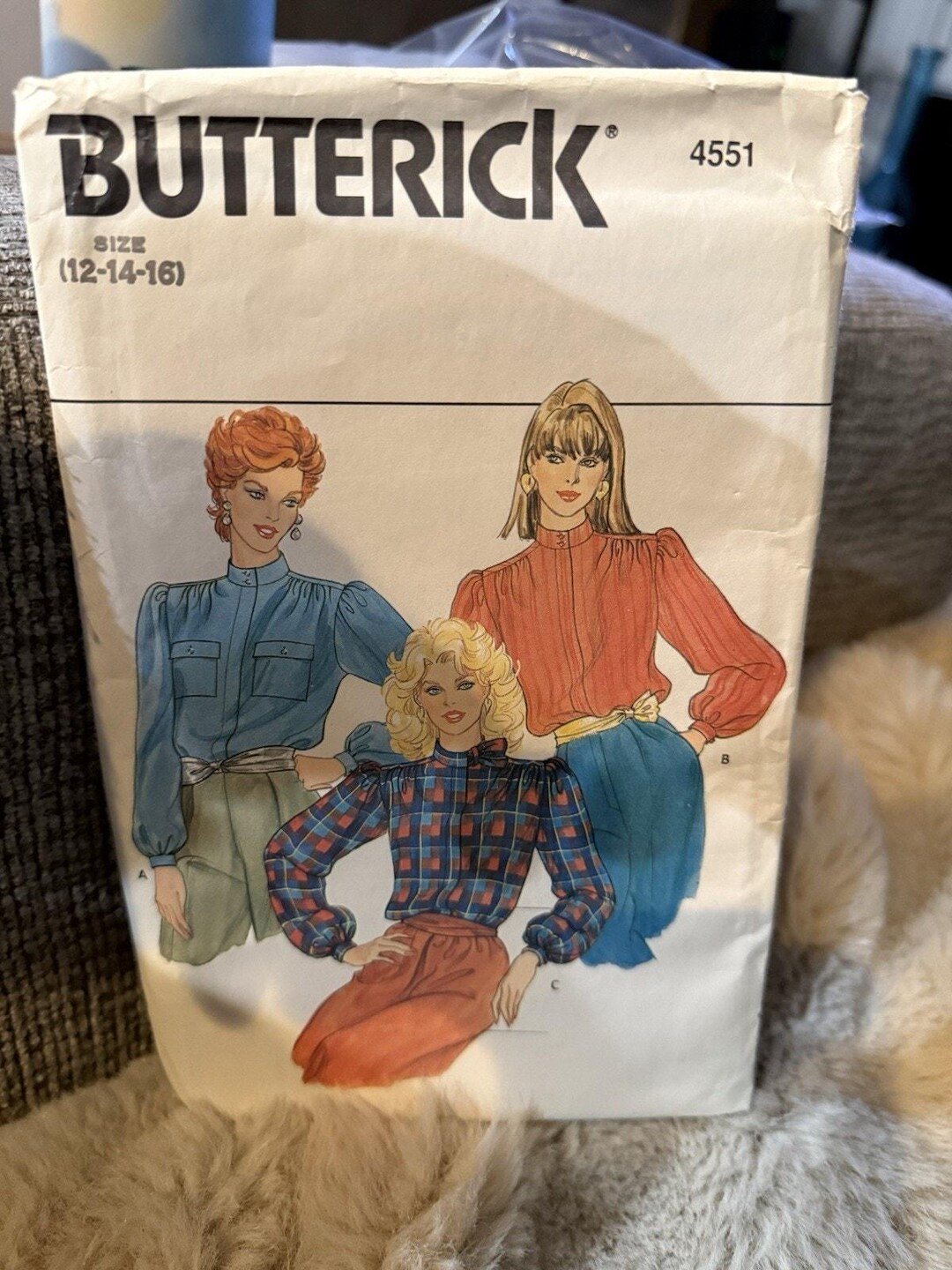 Simplicity Pattern 4551 Butterick 4551 Vintage Blouse Pattern Size 12–14–16 UNCUT - Etsy