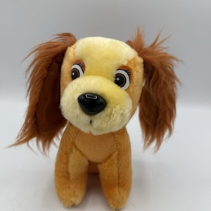Disney Lady and the Tramp “Lady” Plush Dog 8” Stuffed Animal – Brown Ears