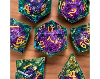 Liquid Core Polyhedral Dice Set, DnD Roleplaying Games