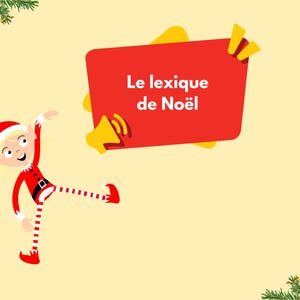Französische Weihnachtswortschatz Karteikarten mit einem Memory Spiel