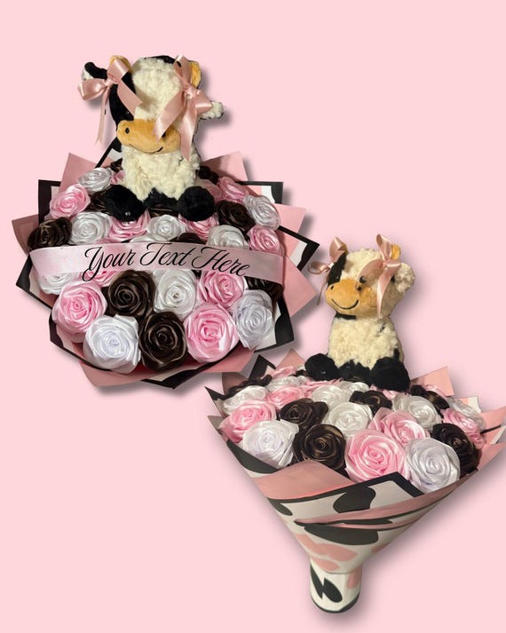 Coquette Cow Bouquet - Etsy Coquette Cow Bouquet - Etsy