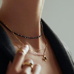 Black Onyx Necklace, Black Onyx Pendant
