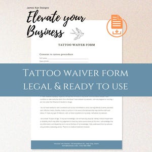 Customizable Tattoo Waiver Template: Ensure legal protection and peace of mind