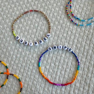 Up Snipe and Squirrel Bracelets, Disney&#39;s Up Bracelets, Dug and Kevin Bracelets