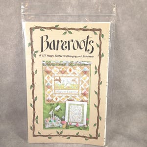 Happy Easter Wallhanging Quilt Pattern by Bareroots Bunnies & Chicks 2006 22x19"