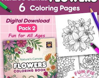 Coloriages floraux : des motifs inspirés de la nature (téléchargement PDF, imprimable)