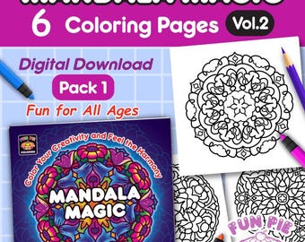 Coloriages de mandalas : des motifs audacieux et faciles pour la pleine conscience et la relaxation (téléchargement PDF)