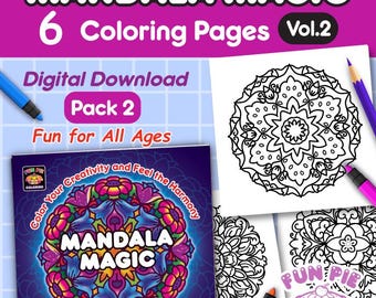 Coloriages de mandalas magiques pour soulager le stress