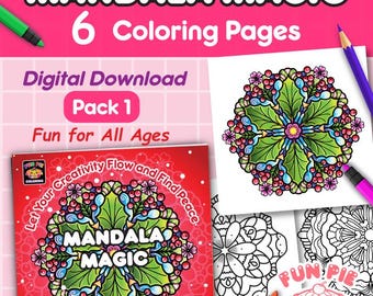 Coloriages de mandalas : des motifs relaxants dessinés à la main (téléchargement PDF)