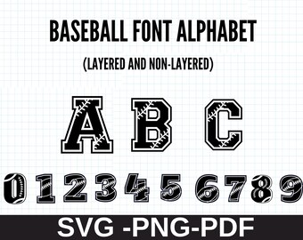 Baseball Font Svg, Baseball Team Svg, Baseball Mom Svg, Softball Svg ...