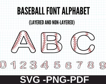 Baseball Font Svg, Baseball Team Svg, Baseball Mom Svg, Softball Svg ...