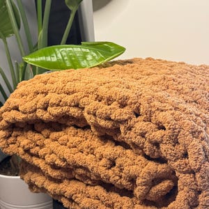 Chunky Knit Throw Blanket Customizable