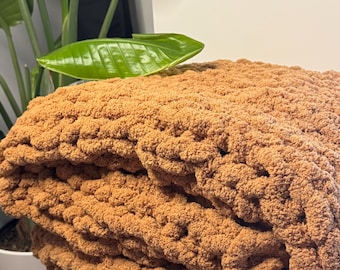 Manta de punto grueso personalizable