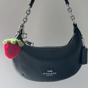 Handmade Crochet Strawberry Keychain | Bag Charm | Accessories