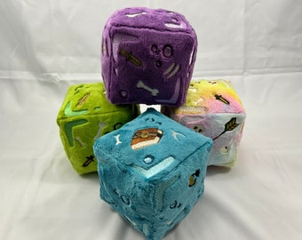 Gelatinous Cube plush embroidered details RPG Dice Game stuffed