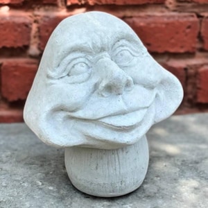 7&#39; Lawn mushroom figure, Garden toadstool art, Fantasy mushroom idea, Outdoor ornament, Concrete fantastic mushroom, Toadstool sculpture