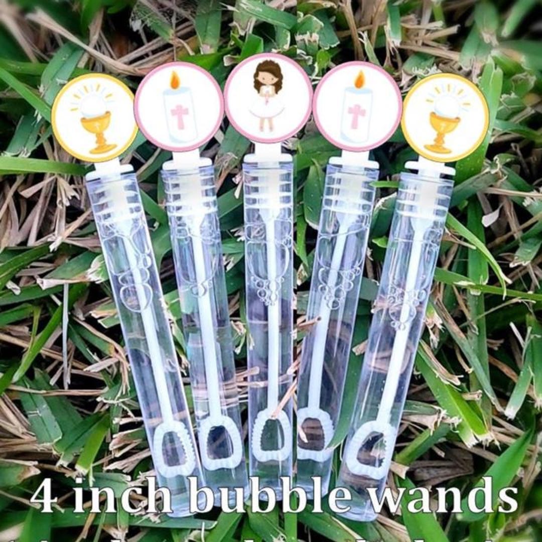 Confirmation Toy 8 Bubbles - Confirmation Bubble Wands - Confirmation Favors - Favors ...