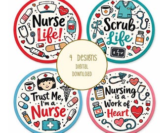 Digitale download - verpleegkundige onderzetter - RN Designs - verpleegkundige sleutelhanger - verpleegkundige sublimatie - medisch - doktersgeschenken - png-bestanden - 006