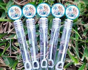 5 Bubbles - Frozen Bubble Wands - Elsa Favors - Frozen Party - Classroom Gifts - Party Favors - Candy Bags - Elsa