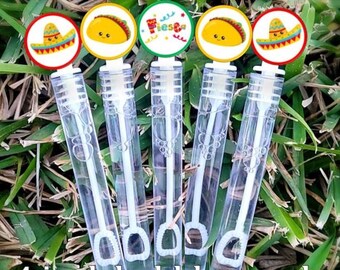 5 Bubbles - Fiesta Bubble Wands - Fiesta Favors - Taco Party - Party Favors - Candy Bags Fillers - Mexican theme favors - 5 de Mayo
