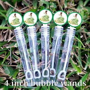 8 Bubbles - Princess Tiana Bubble Wands - Princess Tiana Favors - Princess and te Frog Party - Party Favors - Candy Bags - OG