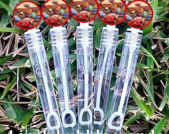 5 Bubbles - Cars Bubble Wands - Cars Favors - Cars Party - Classroom Gifts - Party Favors - Candy Bags - Mater