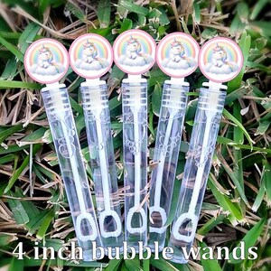8 Bubbles - Unicorn Bubble Wands - Unicorn Favors - Unicorn Party - Classroom Gifts - Party Favors - Candy Bags
