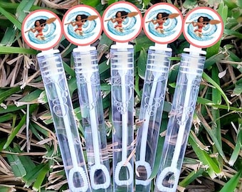 5 Bubbles - Moana Bubble Wands - Moana Favors - Moana Party - Classroom Gifts - Party Favors - Candy Bags