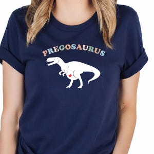 Funny Pregosaurus Tshirt, Pregnancy Announcement Shirt for Women, Baby Shower T shirt, New Mom Gift, Baby Reveal Shirt,Baby Announcement Tee