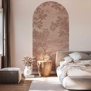 Peel and stick Arch Wallpaper Decal - Into The Woods Soft Terra