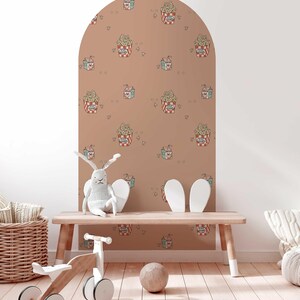 Peel and stick Arch Wallpaper Decal - Popcorn Soft Terra
