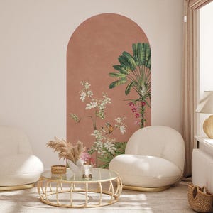 Peel and stick Arch Wallpaper Decal - Vibrant Exotics Terra