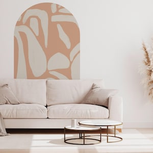 Peel and stick Arch Wallpaper Decal - Asher Shapes Terra