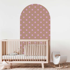 Peel and stick Arch Wallpaper Decal - Sunny Terra Pink