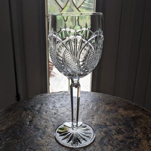 Waterford Crystal New SEAHORSE Water Goblet 8 1/2&quot; ~ Mint  Beautiful & Iconic Never Used