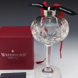 Waterford Crystal 1995 4th Edition Ball Christmas Tree Ornament Ireland Made MIB