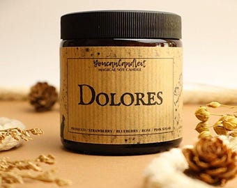 Dolores Umbridge Candle | Prosecco Strawberry Scent, Bookish Gift